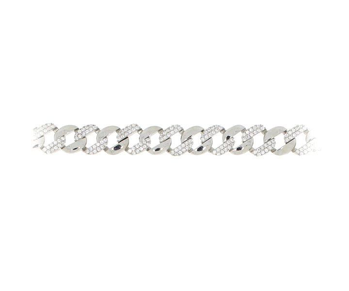 Damenarmband mit Steinen Silber