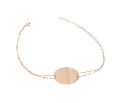 Damenarmband Oval mit Gravur Rose