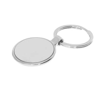 Schlüsselanhänger Stahl Rund