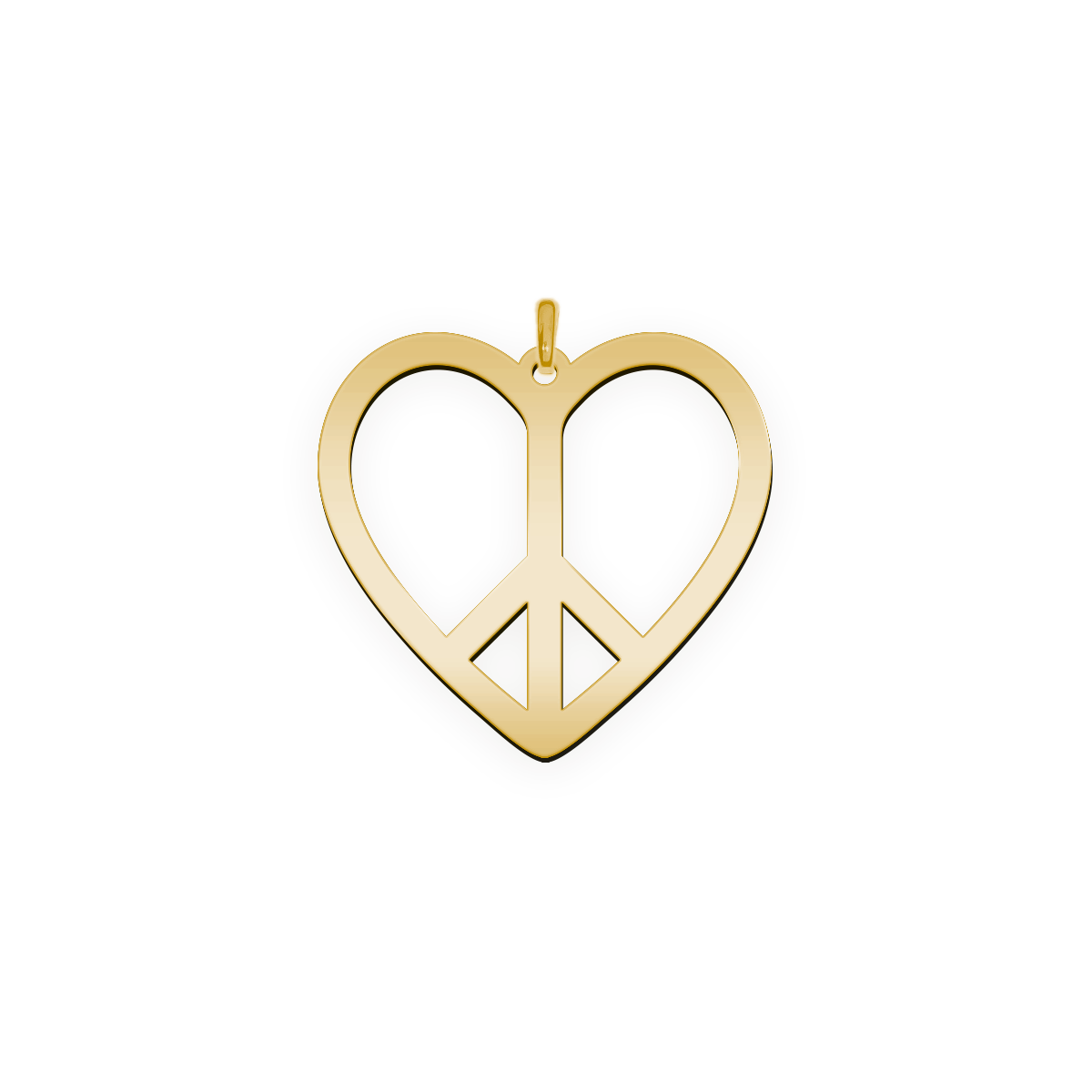 Namenskette Street Art "Herz Peace"