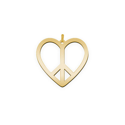 Namenskette Street Art "Herz Peace"