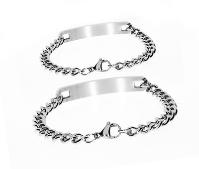 ID Armband für Partner (2 Stück) mit Gravur